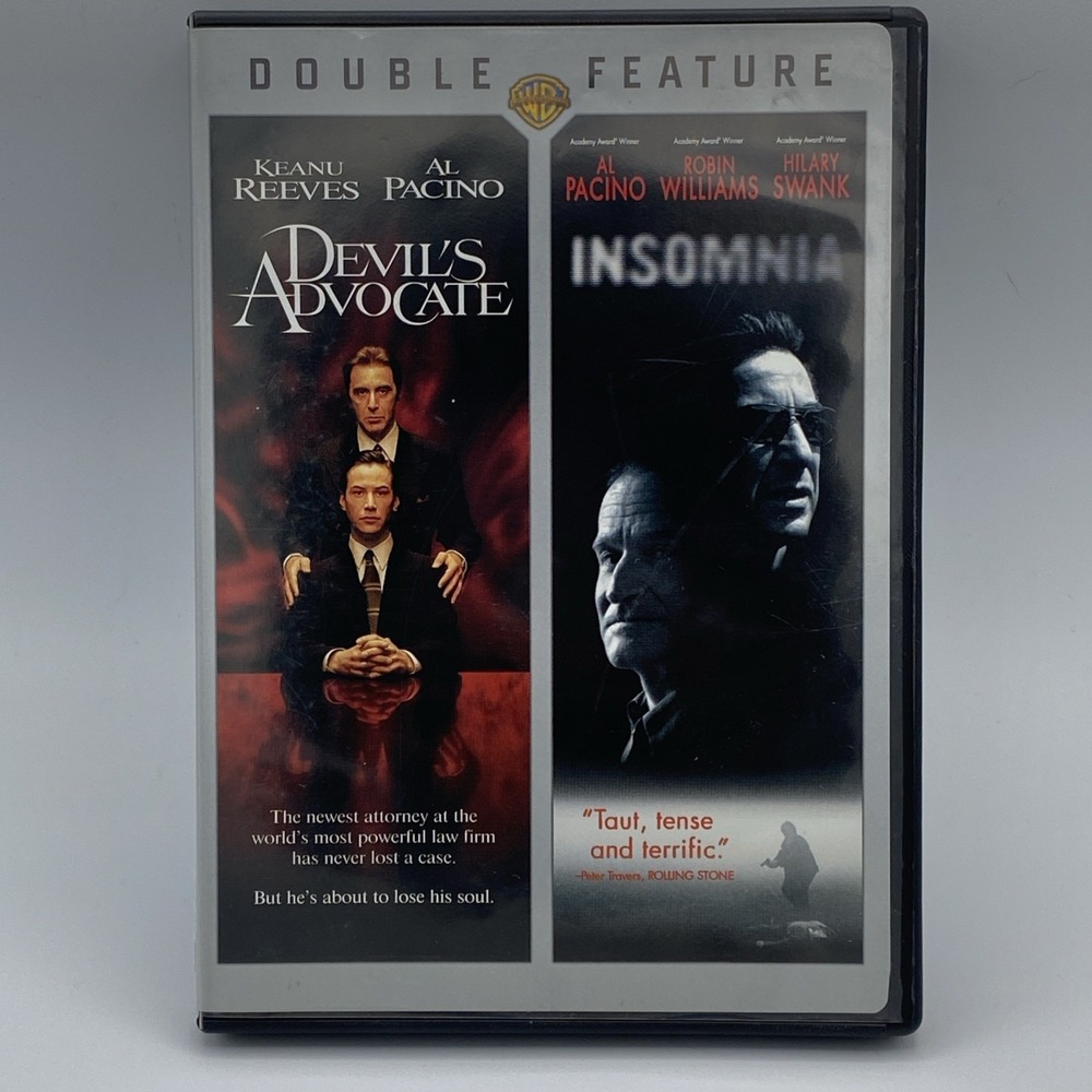 Devil's Advocate / Insomnia (DVD, Double Feature, Warner Bros.)